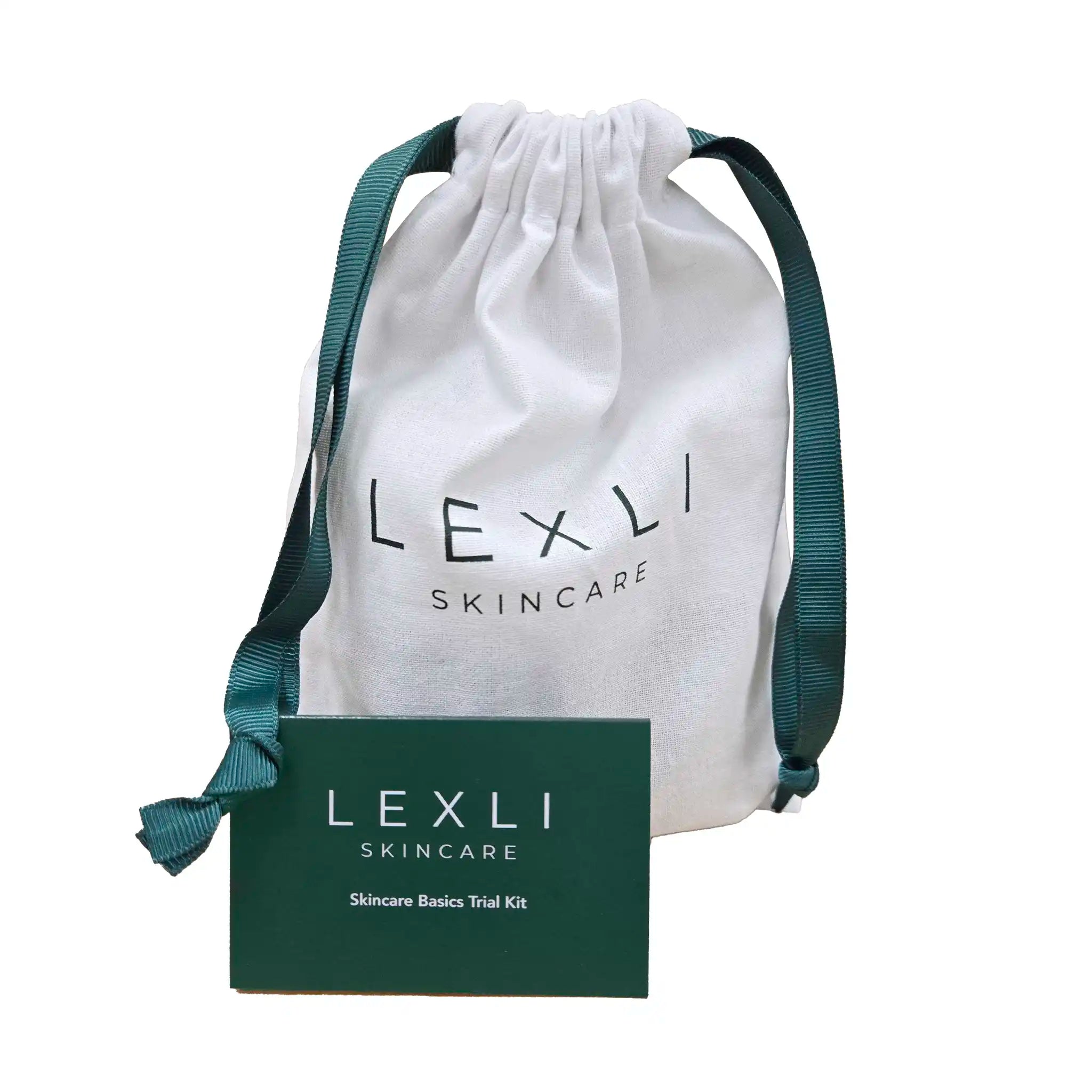 basics trial kit bag and tag