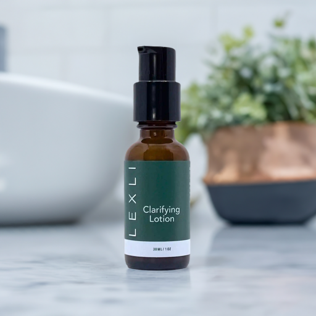 1 oz Clarifying Lotion on a countertop