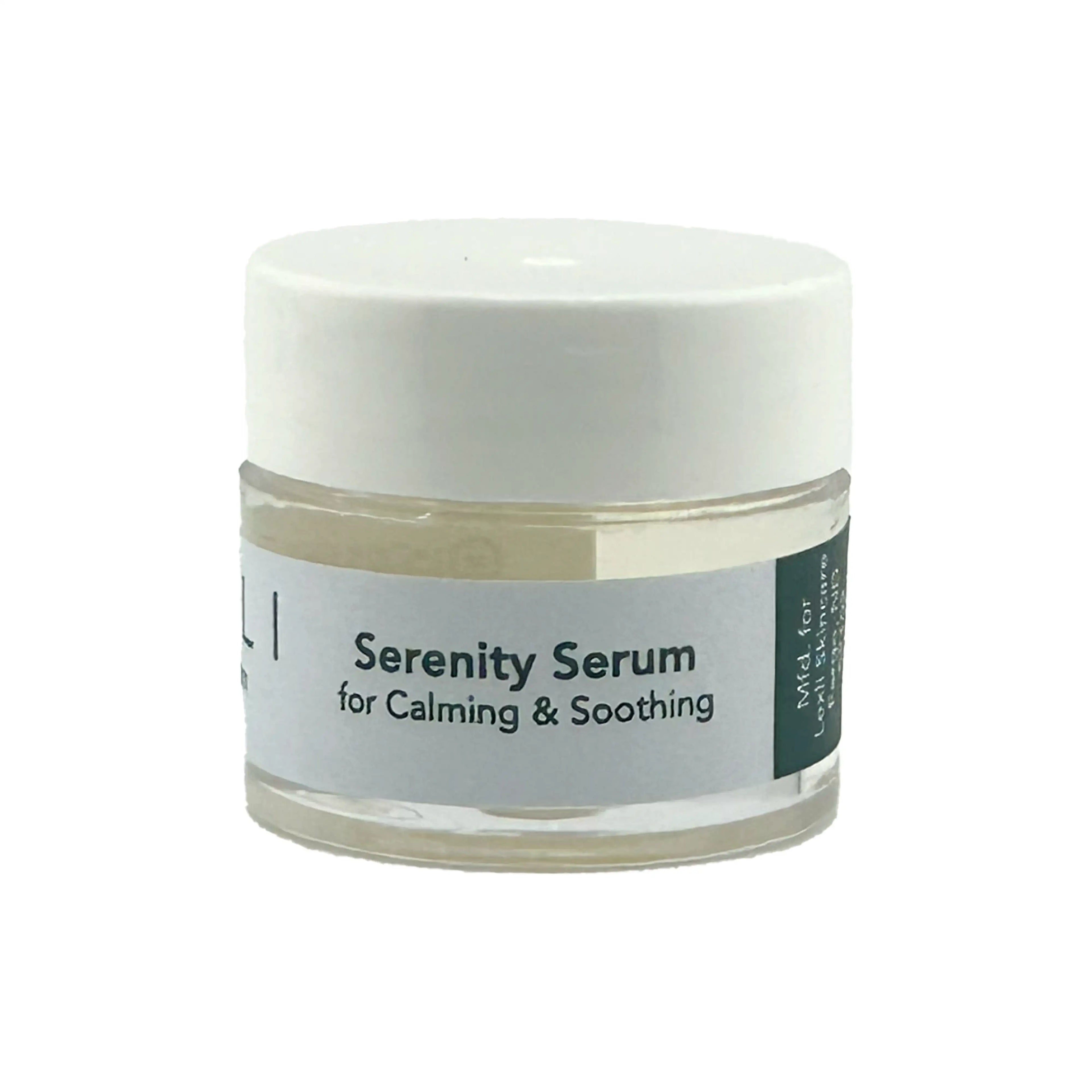 0.25 oz jar Serenity Serum with blue label