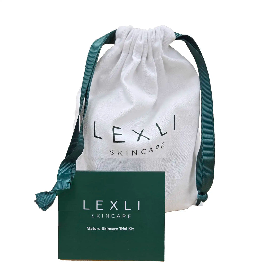 mature skin trial kit bag and tag