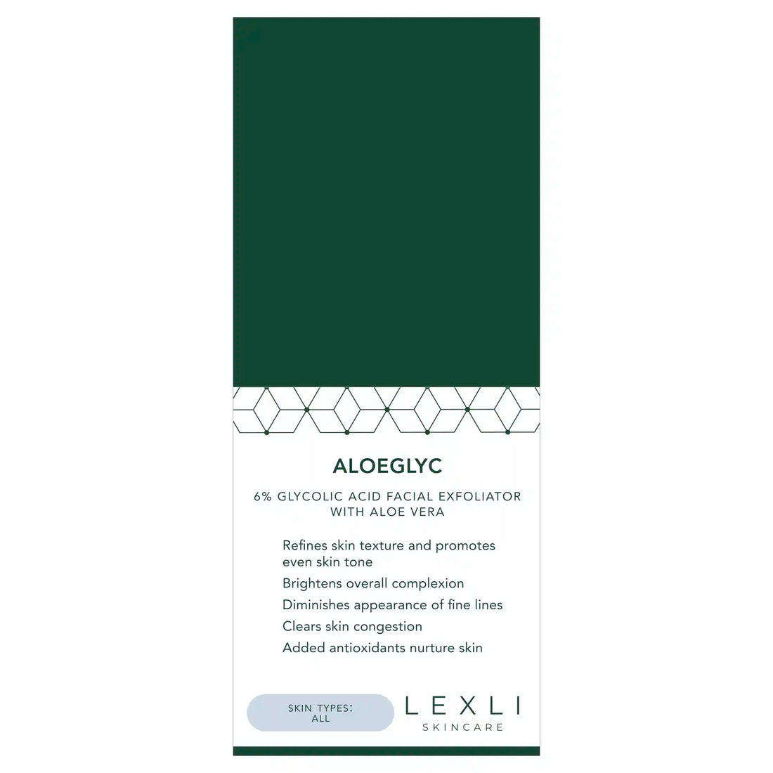 a flat shelf talker for AloeGlyC
