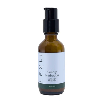 2 oz bottle of Simply Hydration with blue label