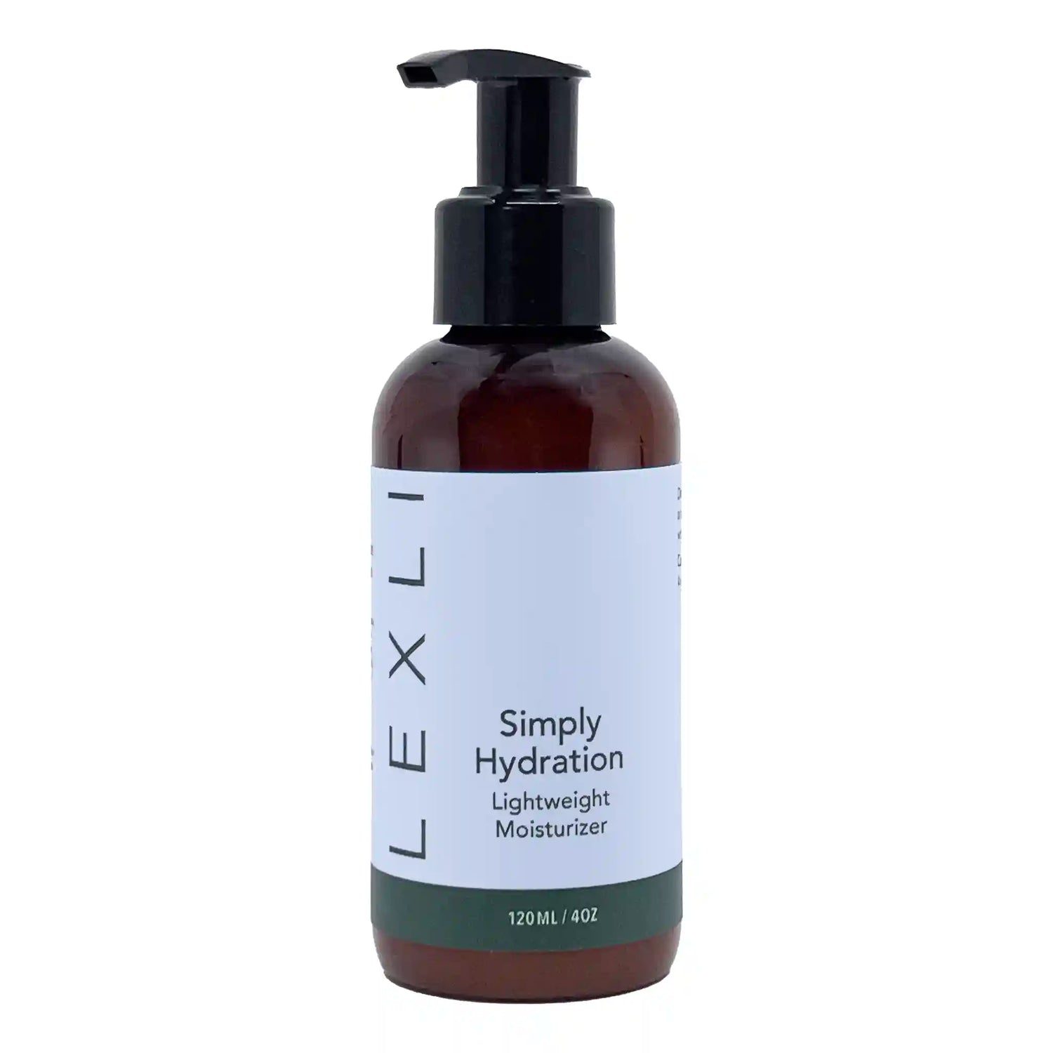 4 oz bottle with blue label, Simply Hydration