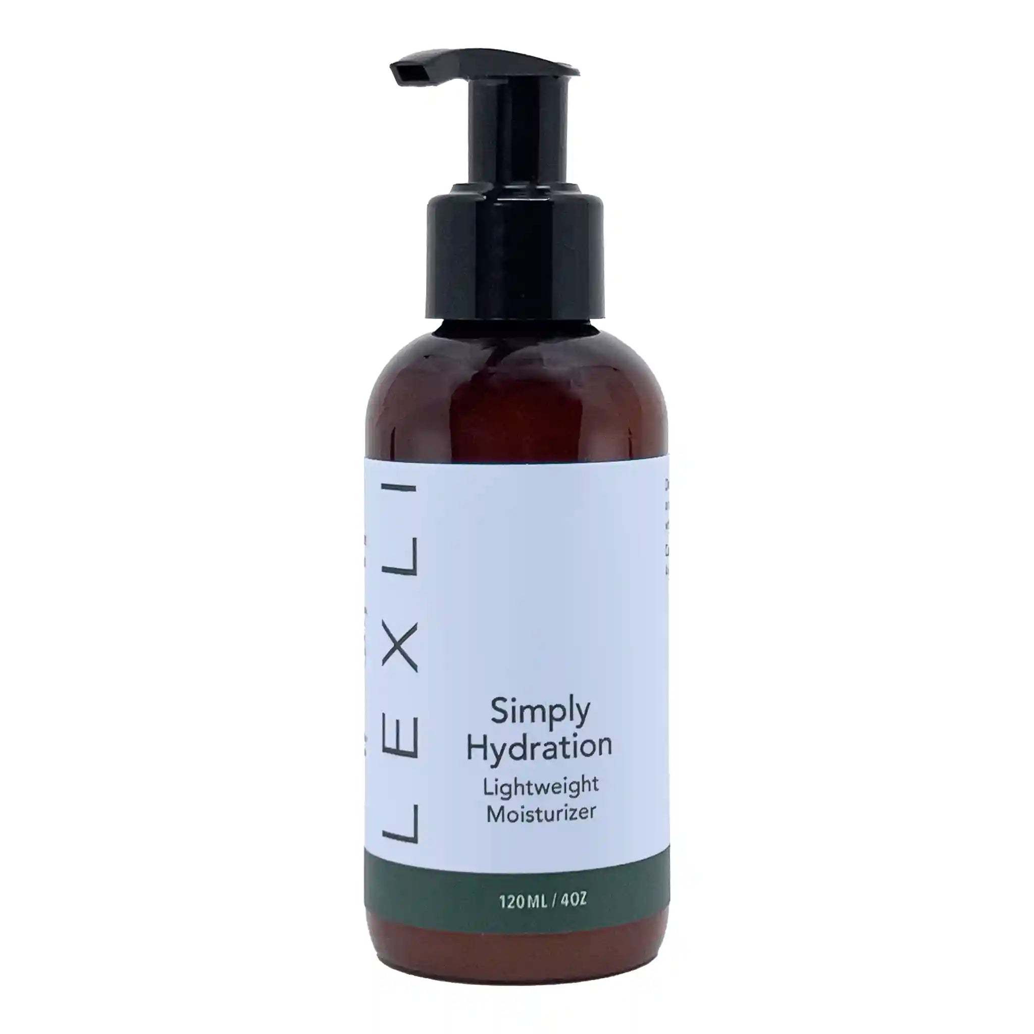 4 oz bottle with blue label, Simply Hydration