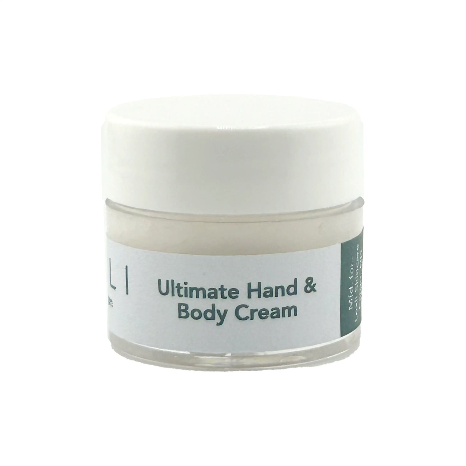 0.25 oz jar of Hand and Body Lotion with blue label