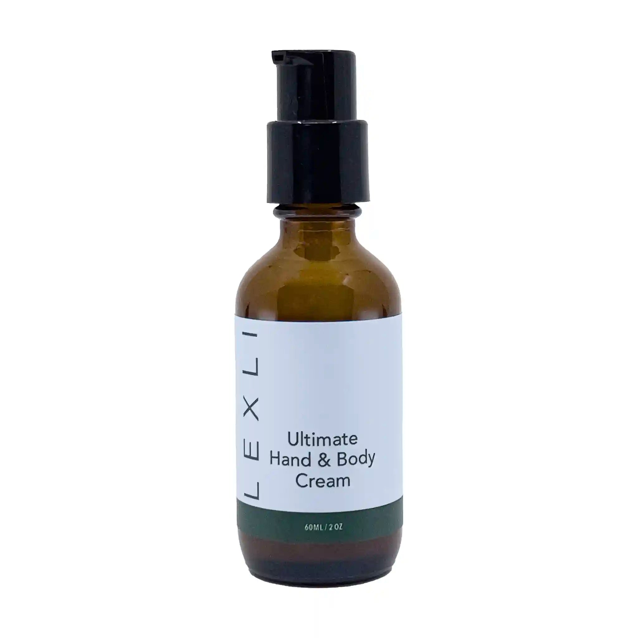 2 oz bottle with blue label, Ultimate Hand &amp; Body Cream
