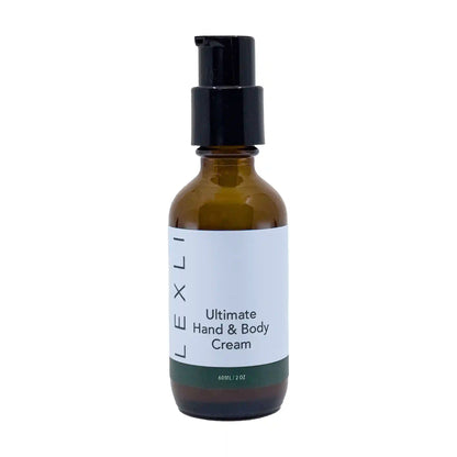 2 oz bottle with blue label, Ultimate Hand &amp; Body Cream