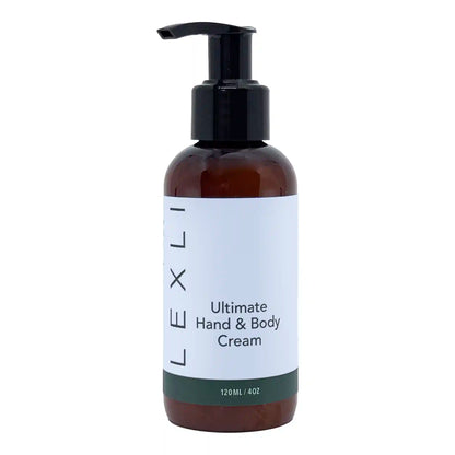 4 oz bottle with blue label, Ultimate Hand &amp; Body Cream